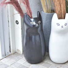 画像をギャラリービューアに読み込む, ちょこんとお座りフォルムがたまらにゃい!猫型傘立て/ブラック