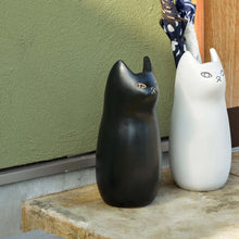 画像をギャラリービューアに読み込む, ちょこんとお座りフォルムがたまらにゃい!猫型傘立て/ブラック