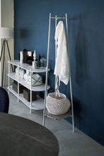 画像をギャラリービューアに読み込む, ハンガーラック 棚付き スリム 省スペース 石目調 木目調｜棚付きで便利なハンガーラック
