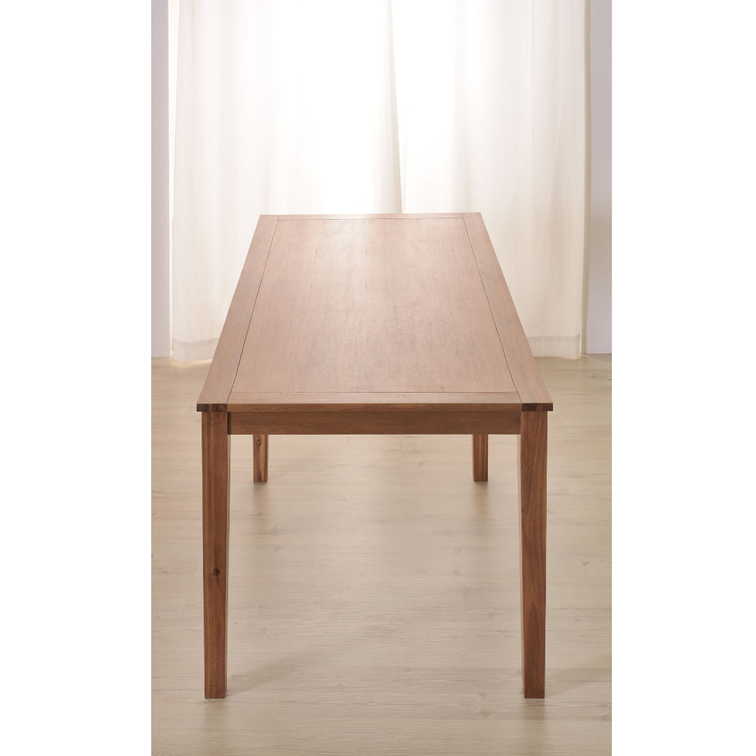 アカシア天然木の素材の良さを最大限に引き出すシンプルなダイニングテーブル(L)