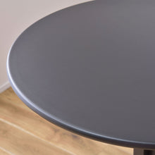 画像をギャラリービューアに読み込む, シンプルデザインのモダンな円形スチールテーブル/BK
