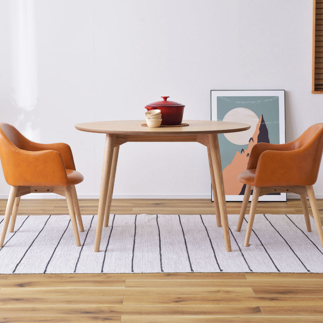 ラウンドダイニングテーブル/NA‐【公式】秋島良品｜家具・インテリア