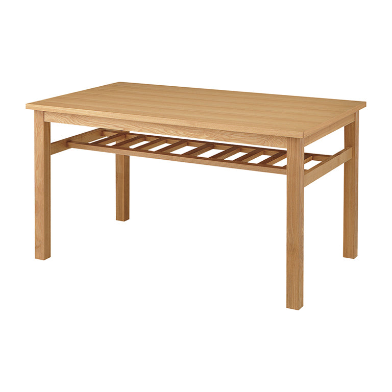 スッキリとした直線的なデザインの北欧風ダイニングテーブル/NA